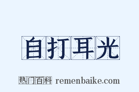 自打耳光是什么意思的图片